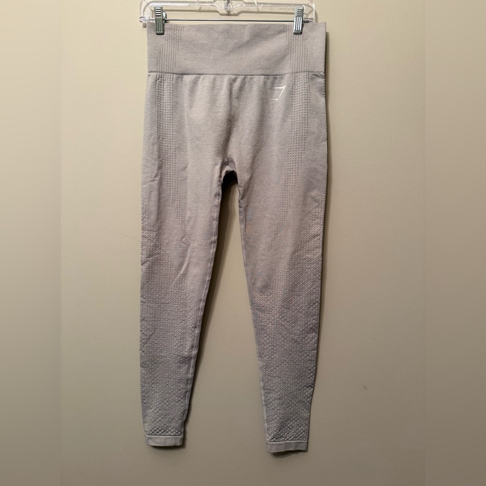 💗 Gymshark Light Gray Marl Vital Seamless Leggings Women’s Size Medium
